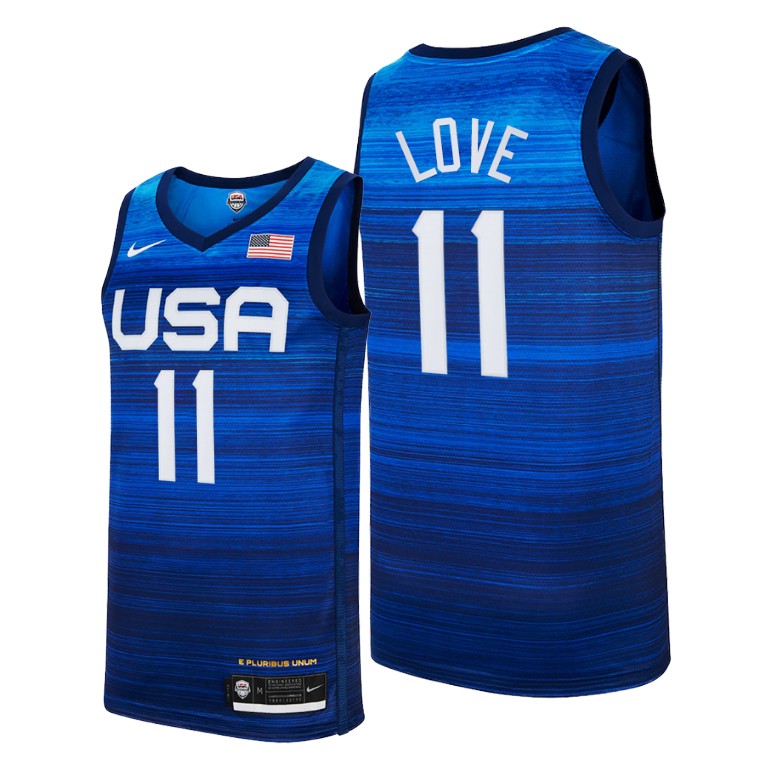 Men's USA Basketball #12 Jrue Holiday 2021 Blue Tokyo Olympics Stitched Away Jersey